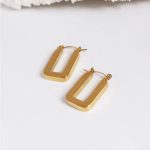 Oblong Hoops (18k Gold Plated)