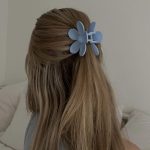 Flower Hair claw- grey