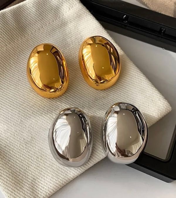 Gold Egg Earrings (18k)