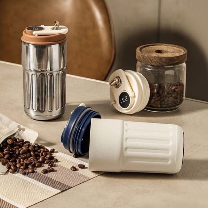 Flip Top Insulated Coffee Tumbler
