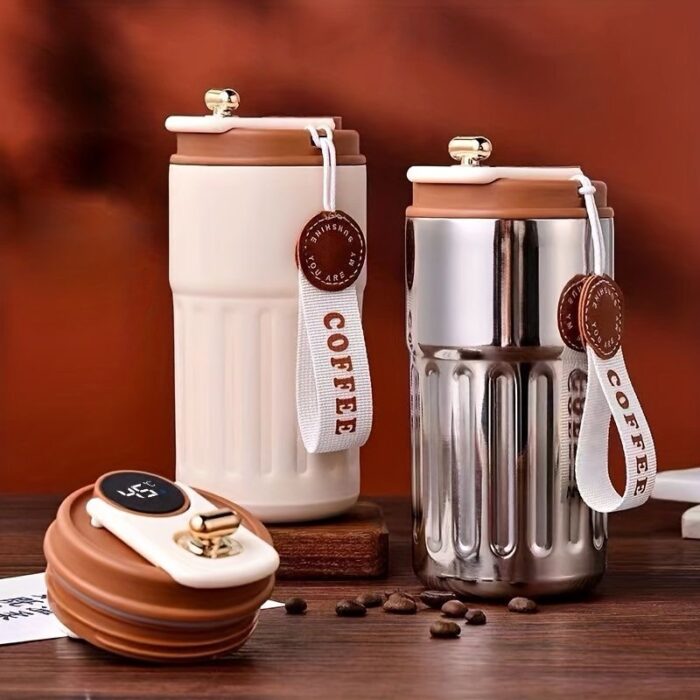 Flip Top Insulated Coffee Tumbler